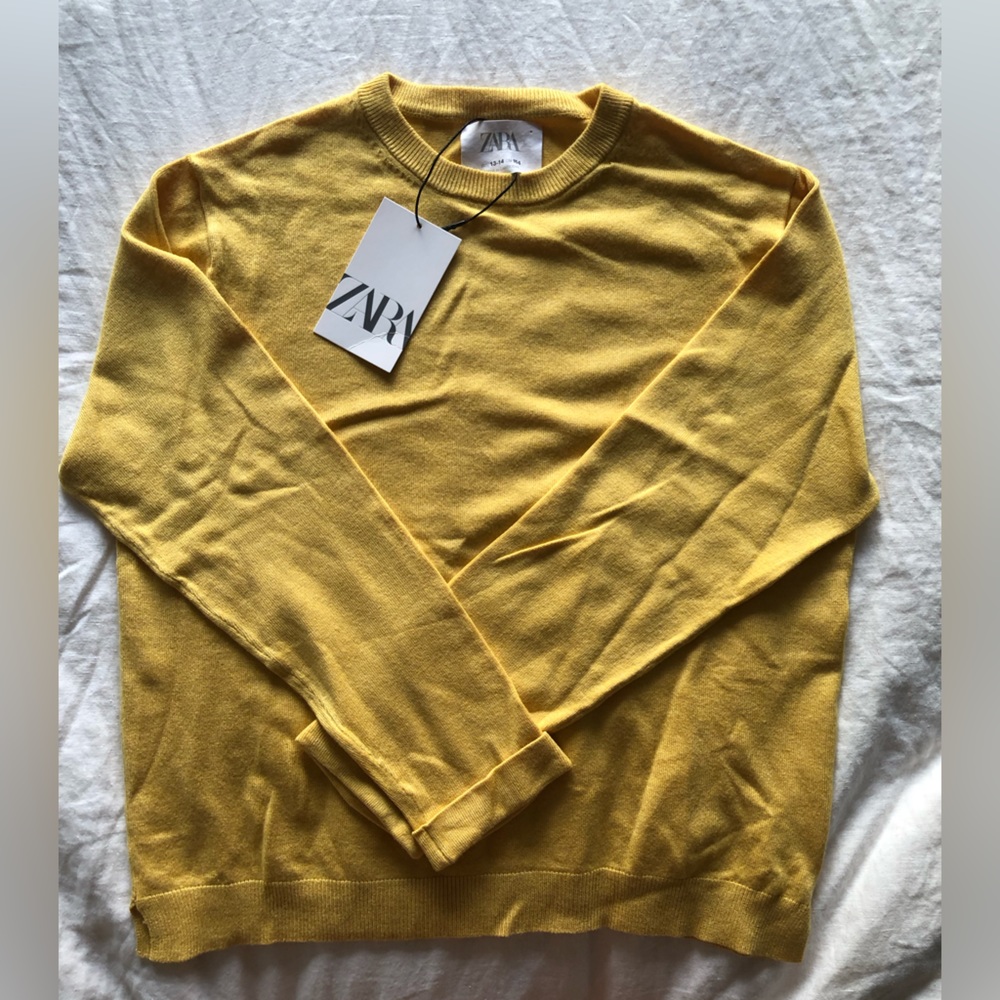 Yellow Zara Kids Sweater
